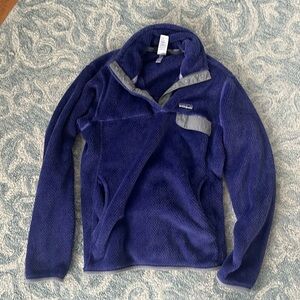 Patagonia women’s size medium fleece snap pullover EUC